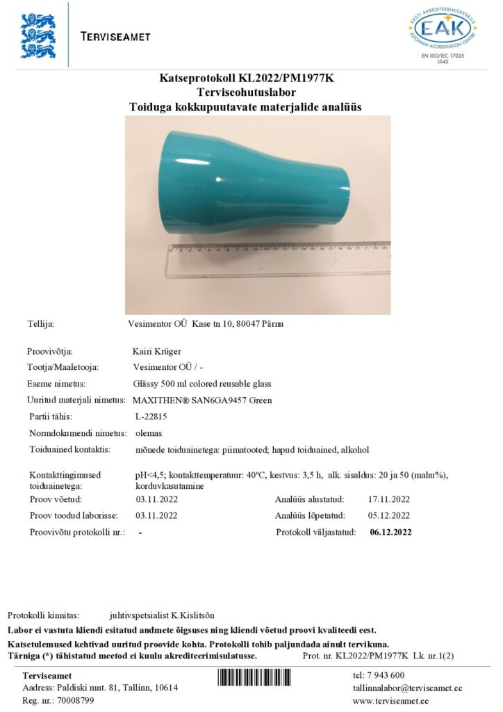 thumbnail of Glassy-500-ml-colored-reusable-glass-2-EST30016